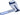 "RDX- F7 Ego Boxing Gloves in Blue strap length"