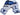 "RDX- F7 Ego Boxing Gloves in Blue"