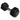 "Swiss Rubber Hex Dumbbells 17.5kg Black"