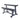 "6 pair horizontal black dumbbell rack"