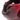 "Physical Company Leather Head Guard in black and red close up"