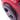 "Physical Company Leather Head Guard in black and red close up"