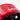 "Physical Company Leather Head Guard in black and red close up"