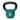 "Physical Company Vinyl Cast Iron Kettlebell 8kg in green"