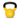 "Physical Company Vinyl Cast Iron Kettlebell 10kg in yellow"