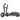 "Torque Tank M1 Push Sled with wheels in black"