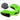 "RDX Gel Mouth guard Gum Shield in green"