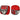 "RDX- RB Professional Boxing Hand Wraps in red rolled up"