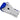 "RDX A2 BBBofC Approved Fight Boxing Gloves in white and blue"