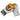 "RDX A2 BBBofC Approved Fight Boxing Gloves in white and golden"