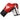 "RDX C2 BBBofC Approved Fight Boxing Gloves in red and white"