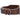 "RDX 4 Inch Leather Weightlifting Belt in brown close up"