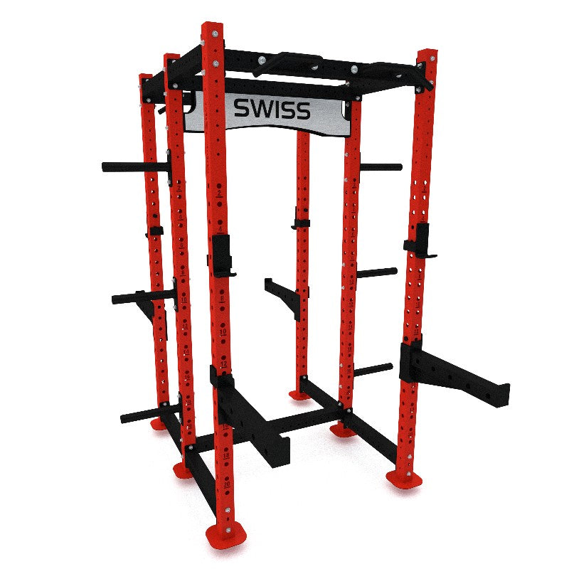 Swiss Double Half Rack with Weight Plate Storage – Balance