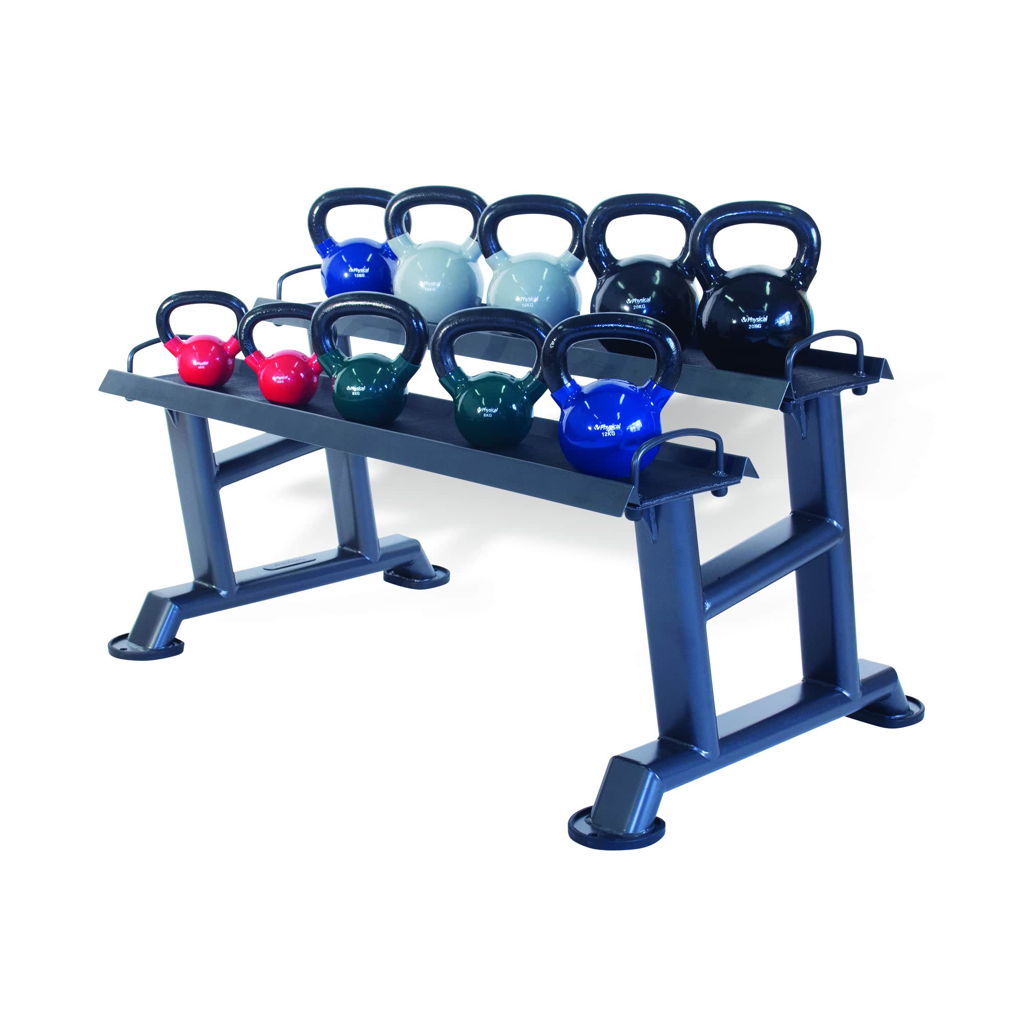 Kettlebell Rack + 10 Vinyl Kettlebells