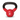 "Physical Company Vinyl Cast Iron Kettlebell 4kg in red"