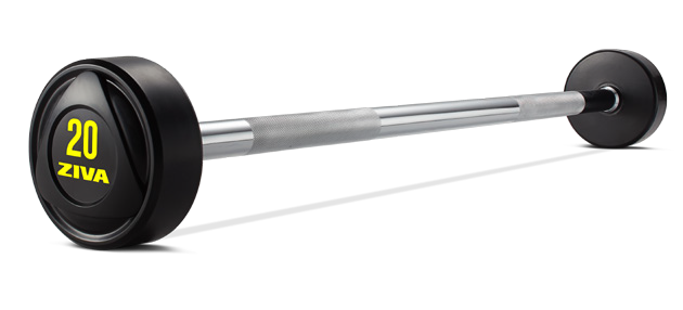 SL Solid Steel Virgin Rubber Barbell